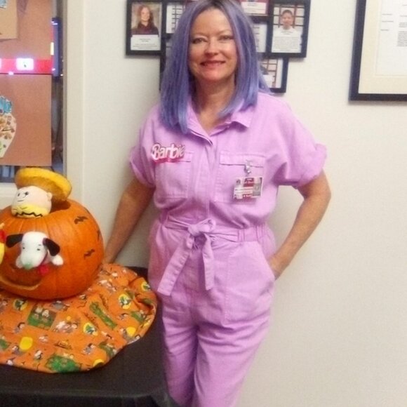 Universal Thread Pink Barbie Jumpsuit Sz. 8 - Picture 1 of 2